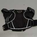 Funfox Dog Harness No Pull, Adjustable Pet Vest Harness, Super Soft Material with Vertical Handle Easy Control, Reflective Night Walking, 2 Leash Clips for Medium Sized Dogs, Black, M