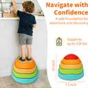 Gentle Monster baby toy Stepping Stones for Kids 5PCS (Colorful)