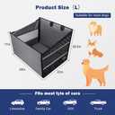 MIXJOY Dog Car Seat for Large Dogs, Back Seat Extender for Pets, Waterproof Pet Carseat for Medium Sized Dog, Hammock for Pet, with Storage Pocket for Cars/SUV/Truck (L-28 * 22 * 20.5in)