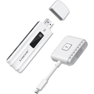 Lemorele Wireless USB-C Transmitter and HDMI Receiver Kit, Plug&Play USB-C to HDMI Wireless Extender, 2.4/5G 164ft Range 1080P Full HD, for Streaming Video&Audio to HD TV/Monitor from Phone/Laptop