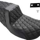 Artudatech Rider Passenger Seat Front Rear Cushion Black For Harley-Davidson Street Glide EFI FLHX 2008-2023, For Harley Road Glide Special FLTRXS 2015-2023 Road King Special FLHRXS 2017-2023