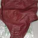Women  Burgundy One-piece Medium