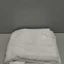 Extra Long No Hooks Needed Linen Textured Shower Curtain with Snap-in Fabric Liner Set,Tall Hotel Luxury Decor Shower Curtains for Bathroom,Waterproof & Washable,71Wx98H,White