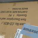 COGOOD Farmhouse Barn Door Mirror - 41" x 26" Rustic Wood Framed Wall Mirror for Bathroom, Living Room, Entryway Wall Decor (Black)