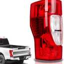 Tail Lights Compatible with 2020 2021 2022 Ford F250 F350 Super Duty Halogen Type Rear Light Accessories Non-Blind Spot Replace LC3Z13405C (Left Driver Side)