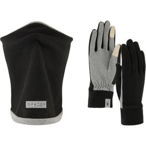 Spyder Women's Two Piece Set - Reversible Neck Gaitor and Gloves, one size