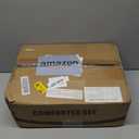 Masaca Shabby Ruffled King Comforter Set,Farmhouse Taupe Bedding Comforter Lightweight Ultra Soft Vintage Rustic Microfiber Bedding 3pc (1 Ruffle Comforter and 2 Pillowcases)