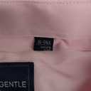 Alimens & Gentle Men's Dress Shirts Long Sleeve Wrinkle-Free Stretch Shirts Solid Formal Button Down Shirt with Pocket (X-Large Tall, Pink)