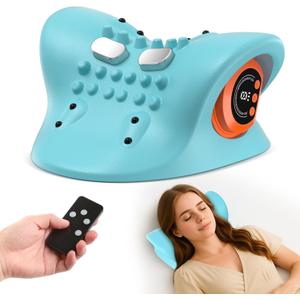 Neck Massager 2025 New Upgrade 3 in 1 Portable Massager with Heat &Comfortable StretchingAdjustable Intensity for Neck & Shoulder Relaxation at Home, Office, Travel
