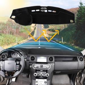 Car Dashmat Dash Mat Compatible with Land Rover Range Rover Sport 2010-2013 Discovery 3 Discovery 4 2003-2016,Car Dashboard Cover Sun Shade Pad,Anti-Slip Dash Board Accessories(LHD)