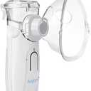 Ultrasonic Portable Nebulizer, USB Rechargeable Portable Nebulizer with Mouthpiece, Nebulizer Machine for Adults & Kids with Auto Clean, Travel, Home, Daily use, Transparent