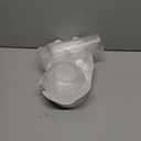 MILIFUN Double Dog Cat Bowls - Pets Water and Food Bowl Set, 15Tilted Water and Food Bowl Set with Automatic Waterer Bottle for Small or Medium Size Dogs Cats (White)