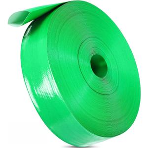 Woanger 1 Set 2in x 400ft Backwash Hose Heavy Duty Pool PVC Water Hose with 2 Clamps Weatherproof Burst Resistant for Water Transfer Sump Pump Pool Filter Drain Inground Draining Flexible Lay