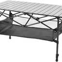 Outdoor Folding Portable Picnic Camping Table Aluminum Roll-up Table with Bag