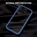 X-belmox Case for iPhone 15 6.1 Inch, 3-Layers Military Protective Heavy Duty Protection, [Anti-Slip] [Shockproof] Rugged Phone Case, [Drop Proof] Durable Phone Cover for iPhone 15, Sea Blue