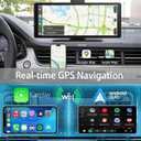 Wireless Carplay Screen for Car 10.26" 4K 360 Rotation Dash Cam Carplay&Android Auto Car Stereo 1080p Backup Camera GPS Navigation/Mirror Link/Voice Control/Siri/FM Satellite Radio Receiver