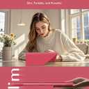 INFILAND Case for iPad (A16) 11th Generation 11 Inch 2025, iPad 10th Generation 10.9 Inch 2022 – Slim Magnetic Origami Cover with Pencil Holder, Multi-Angle Stand, Auto Wake/Sleep (Watermelon Pink)