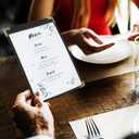 Menu Covers 25 Pack 5.5 x 8.5 inch - Black Vinyl Menu Holders | 2-View Waterproof Clear Sleeves Top-Loading for Restaurants, Cafes & Catering