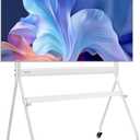 VEVOR Rolling TV Stand, Mobile TV Cart for 35-100 Inch LED/LCD/OLED Flat/Curved TVs, Portable Monitor Stand with Wheels Hold up to 198 lbs for Living Room, Bedroom, Office, Outdoor, Max VESA 800x600mm