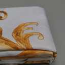 Gold Vintage Lace Rectangle Tablecloth Floral Branches Leaves Medieval Royal Style Table Cloth Dining Table Cover for Home Kitchen Restaurant Party Buffet Picnic 54 x 72 Inch
