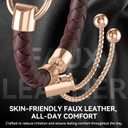 Leather and Metal Band Compatible with Apple Watch Bands for Women,Adjustable Designer Cute Stylish Strap for iWatch Series11/10/9/8/7/6/5/4/3/2/1/SE/Ultra