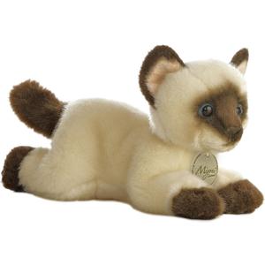 Aurora Adorable Miyoni Siamese Cat Stuffed Animal - Lifelike Detail - Cherished Companionship - Brown 8 Inches Aurora Adorable Miyoni Siamese Cat Stuffed Animal - Lifelike Detail - Cherished Companionship - Brown 8 Inches