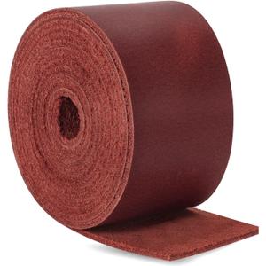 Jack&Chris 72.5 Inches Long Leather Straps for Crafts, 1.5 Inch Wide Leather Strips, Full Grain Leather for DIY Arts & Craft Projects, Fabric, Patch, Clothing, Jewelry, Red