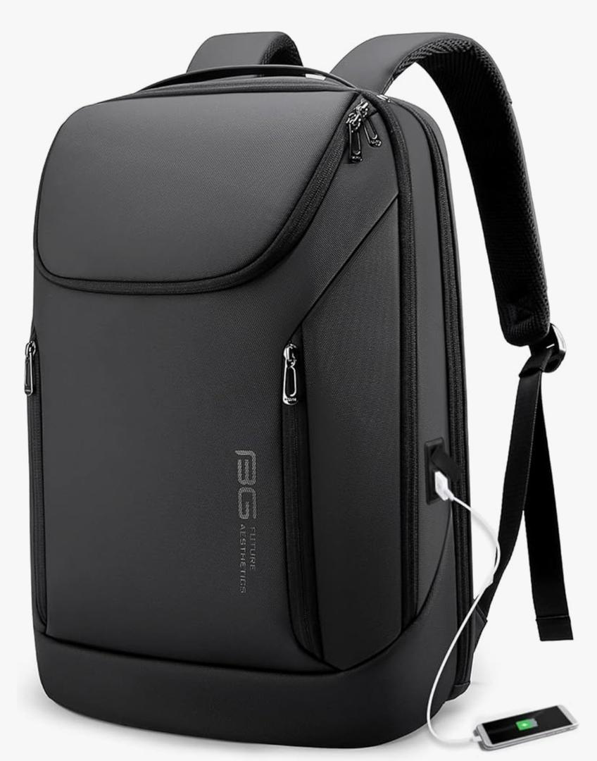 BANGE Business Smart Backpack Waterproof fit 15.6 Inch Laptop Backpack with USB Charging Port,Travel Durable Backpack