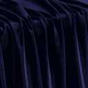 KKJIAF Navy Blue Stretch Velvet Fabric 60 Inch Wide, 5 Yard Soft Stretchy Fabric for Sewing Clothes, Apparel, Costume, Crafts - 90% Polyester 10% Spandex