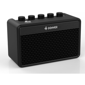 Donner DA-10 5W Mini Guitar Amp, Rechargeable Portable Practice Amplifier
5W Rechargeable Mini Guitar Amp With 4-Hour Playtime, Clean And Distorted Channels, EQ, Aux Input, And Headphone Output