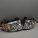 Torchbeam Headlight Assembly Compatible with 2008 2009 2010 2011 2012 Ford Escape OE Headlamp Replacement for Chrome Housing Amber Reflector Driver and Passenger Side