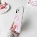 NITITOP Compatible with iPhone 14 Pro Case Clear Cute Pink Lily Blossom Floral Flowers Pattern for Girls Women Soft TPU Transparent Shockproof Protective Phone Cover - Little Flower