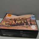 FUNWHOLE Wild West Train Station Lighting Building-Bricks Set - 1975 Pcs Collectible Train Playset for Adults and Teens, Large