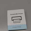 Inkless Mini Thermal Pocket Printer, Wireless Mini Sticker Printer with 10 Rolls Thermal Paper for iOS&Android, Portable Mini Photo Printer for Notes Journal Memo Photo Study, Pink