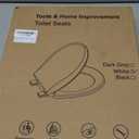 Toilet Seat Round Soft Close16.5'', Toilet Lid Slow Close Quiet No Slam, Easy Installation & ReleaseSafe PP Material Easy Clean, Comfortable Ergonomic Design, 2 Years Support, White Plastic