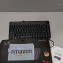 Perixx PERIBOARD-409U Wired USB Mini Keyboard, Black, US English Layout