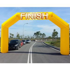 20Ft Inflatable Arch Inflatable Start Finish Line Arch with Blower,Outdoor Inflatable Archway for Party,5K Race,Advertising Commerce,School Sport Yellow