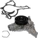 AUQDD AW6142 Water Pump Kit With Gasket Fit For (For V6 2.5L/3.0L/3.5L,From 04/2005) Merc-edes-Benz 07-06 C230 C280,12-08 C300 GLK350,11-06 C350 E350 ML350 R350,09-06 CLK350 SLK280,11-09 SLK300