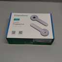 Fingerprint Door Lock Biometric Door Knob with Keypad Keyless Entry, Door Locks for Bedrooms, Home Hotel Office Apartment Silver