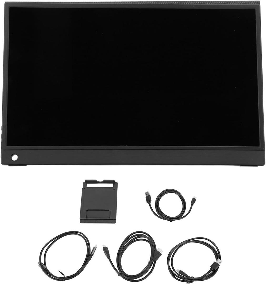 Yoidesu 16 In Portable Monitor Display 2560x1600 Ultra Thin HDR Type C HD Multimedia with Speaker, Mirror Screen Usage, Phone Projection, Wide Compatibility, 3ms Response Time