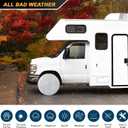 RV Tire Covers Wheel Covers 4 Pack Heavy 420D Waterproof UV Proof Windproof Tire Protector for RV, Truck, Trailer, SUV Universal Fit Outdoor Wheel Protection Fits Diameters 27-29 inch