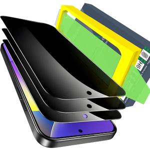 Ferilinso [Auto Dust Install] 3 Pack Privacy Screen Protector for Google Pixel 10 Pro XL, Tempered Glass Phone Case Friendly Accessories, Protector de Pantalla for Google Pixel 10 Pro XL