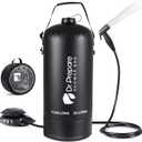 DR.PREPARE Portable Shower for Camping, 5 Gallons Camping Shower Bag, Portable Outdoor Shower with Pump for Camping, Hiking, Climbing, Pet Cleaning, Car Washing, Beach & Emergency