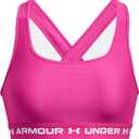 Under Armour Women's Cross-Back Mid Bra (Medium, (914) Pink)