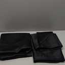 NICETOWN Pitch Black Solid Thermal Insulated Grommet Blackout Curtains/Drapes for Bedroom Window (2 Panels, 42 inches Wide by 63 inches Long, Black)