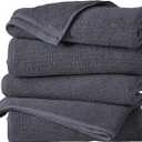 Great Bay Home 100% Cotton 4 Pack 54x27 Bath Towel Set  Absorbent, QuickDrying, Durable Towels for Bathroom Decor  LowTwist, TwoPly Fibers (Stone Blue)