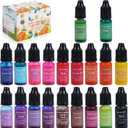 20 Vibrant Colors Candle Dye - Highly Concentrated Liquid Candle Colorant for Soy Wax