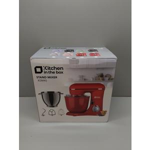 Kitchen in the box Stand Mixer, 4.5QT+5QT Two bowls Electric Food Mixer, 10 Speeds 3-IN-1 Kitchen Mixer for Daily Use with Egg Whisk,Dough Hook,Flat Beater (Matte Red, 5QT)
