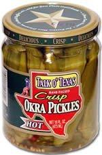 Talk O' Texas Crisp HOT Okra Pickles - 16 oz Glass Jar
05/17/2026