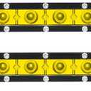Willpower Amber Yellow LED Light Bar 7 Inch 30W Single Row LED Bar Spot Beam Off Road Light Driving Lights Fog Lights Work Lights for Trucks Offroad Pickup ATV UTV SUV Boat Marine 4X4 12V 2PCS